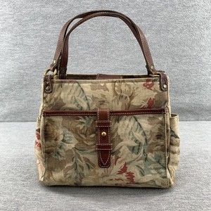 Fossil The Original Premium Floral Print Canvas Handbag No. 054 Purse